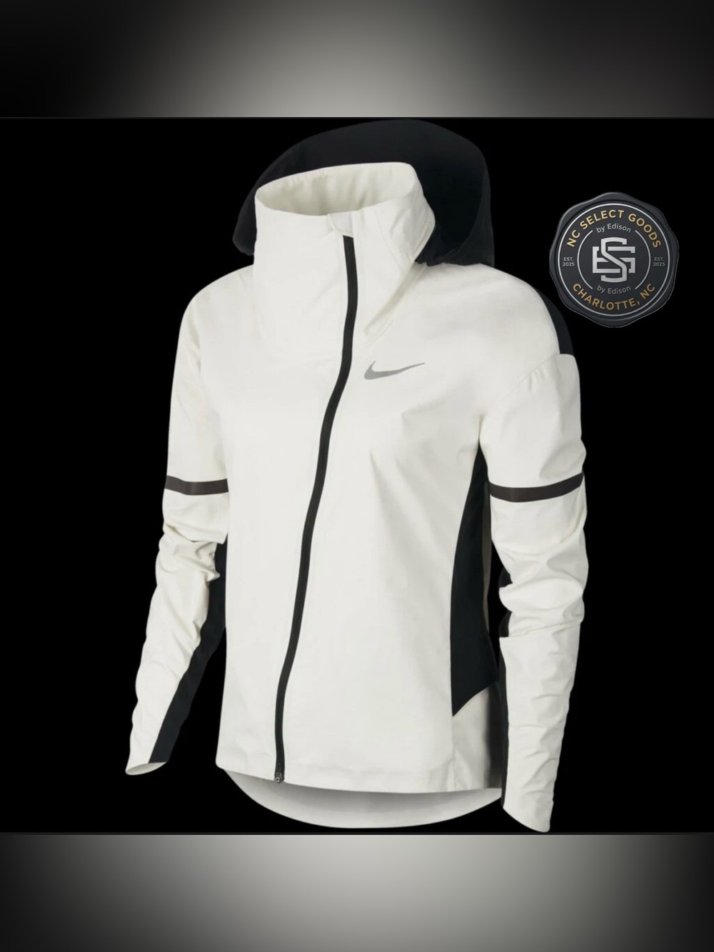 NIKE ZONAL AEROSHIELD BV3858-133 Running Jacket Womens M Waterproof Full Zip⁠